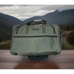 TUMI Expandable 22" Travel Bag Ballistic Green Nylon Canvas Lock‎ Tracer 2678M3